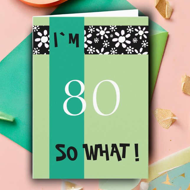 80th Birthday Funny Motivational Card (Creator Uploaded)