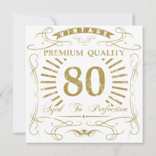80th Birthday Gag Gift Card