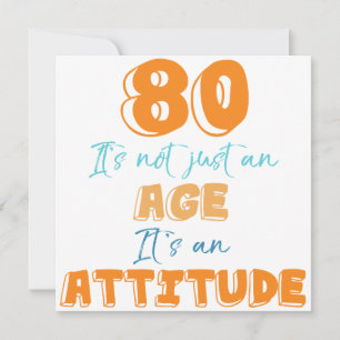 80th Birthday Gag Gift Card