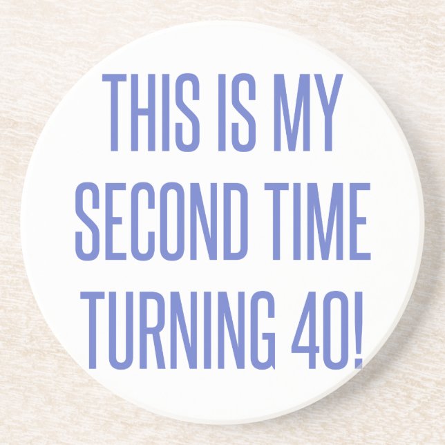 80th Birthday Gag Gift Coaster (Front)