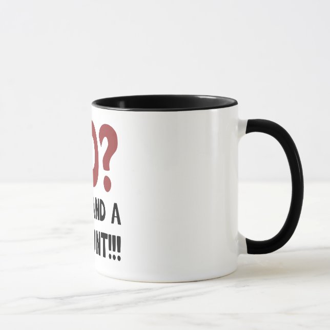 80th Birthday Gag Gift Mug (Right)