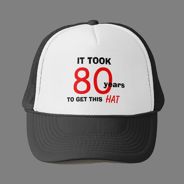 80th Birthday Gag Gifts Hat for Men (Creator Uploaded)