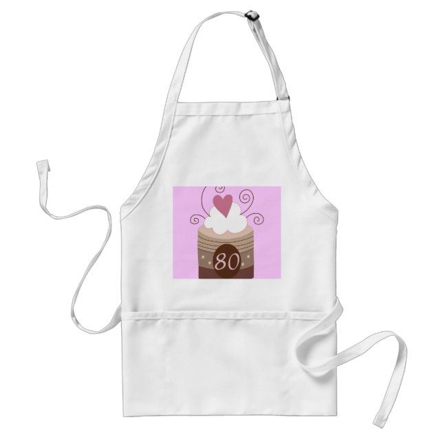 80th Birthday Gift Ideas For Her Standard Apron (Front)