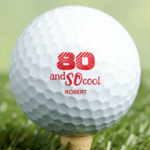 80th Birthday Gift SO Cool Orange Red Custom