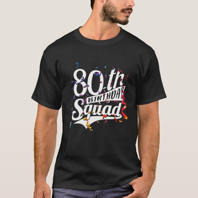 80th Birthday Gifts For Men Women 1941 Squad T-Shirt (Front)