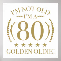 80th Birthday Golden Oldie