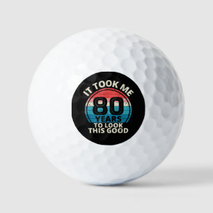 80th Birthday Golf Balls