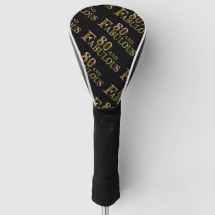 80th Birthday  Golf Head Cover