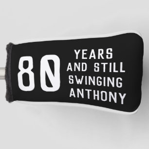 80th Birthday Golfer Eighty Dad Golfer Golf Head Cover