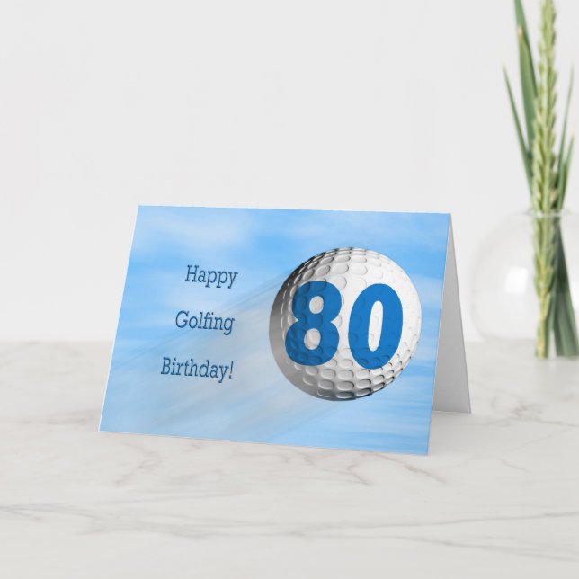 80th birthday golfing card (Front)