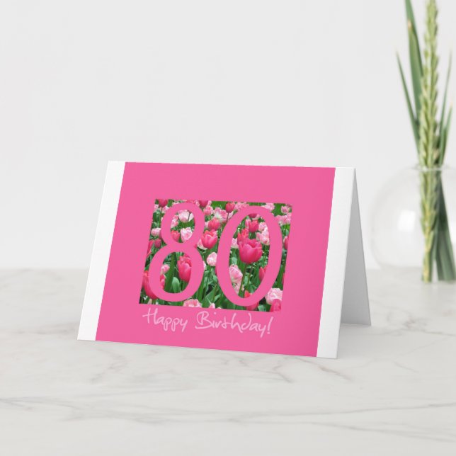 80th birthday greeting card (Front)