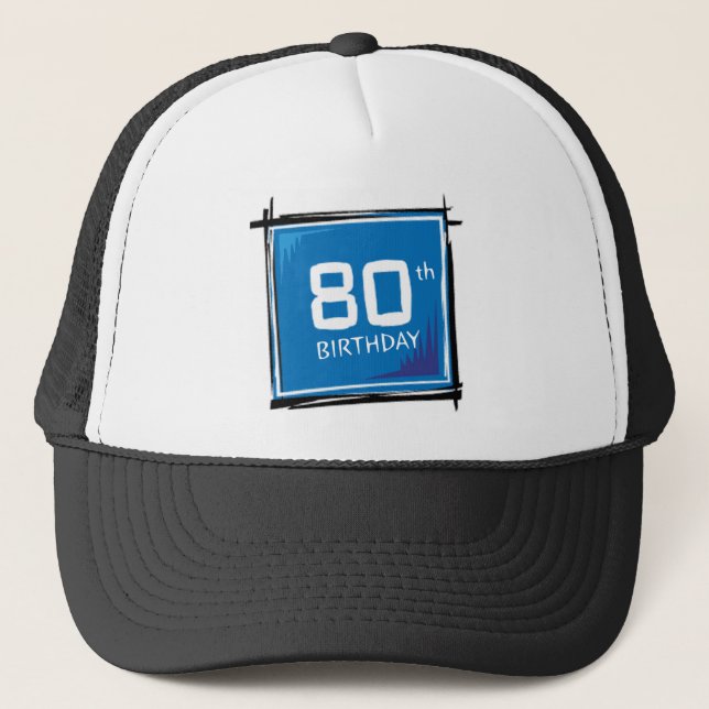 80th birthday hat (Front)
