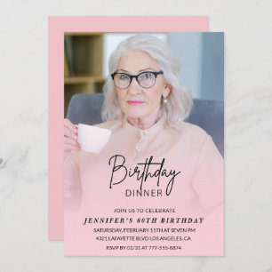 80th birthday invitations Birthday Dinner Photo