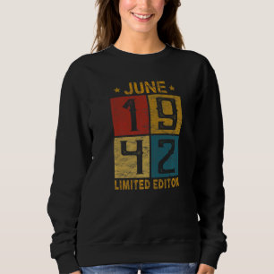 80th Birthday June 1942 Born In 1942 80 Yrs Old Bd Sweatshirt