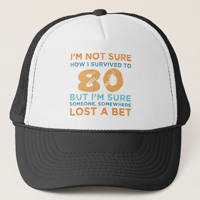 80th Birthday Legend Trucker Hat (Front)
