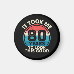 80th Birthday Magnet