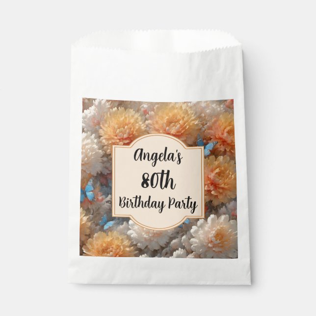 80th Birthday Party Favour Bag (Front)