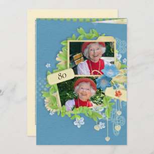 80th Birthday Party Invitation