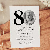 80th Birthday Party Invitation | 80th Birthday