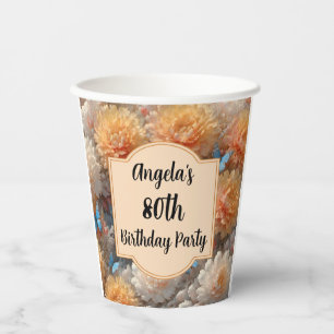 80th Birthday Party Paper Cups