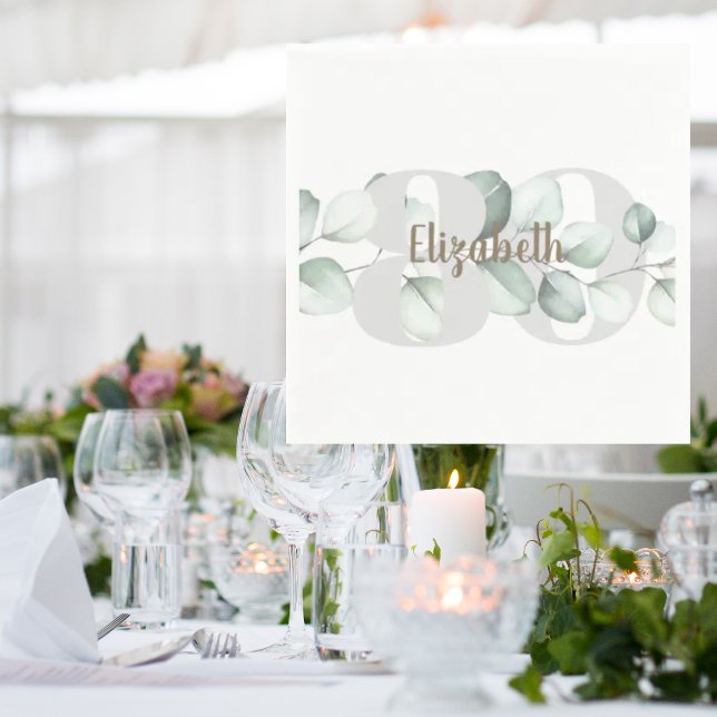 80th Birthday Personalised Napkins (Creator Uploaded)