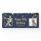80th Birthday Photo Blue Gold Stars Personalised