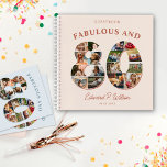 80th Birthday Photo Collage Milestone Guestbook Notebook<br><div class="desc">As the saying goes, "Life begins at 80, " and what better way to commemorate this incredible journey than with a one-of-a-kind birthday Guestbook that truly captures a lifetime of memories! A heartfelt and visually stunning tribute to the remarkable life. From cherished childhood moments to unforgettable milestones, each photo tells...</div>