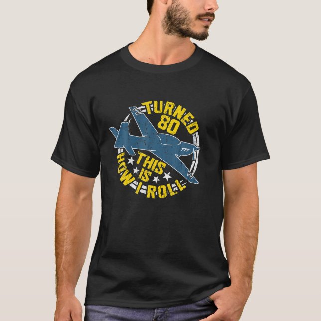 80Th Birthday T-Shirt (Front)