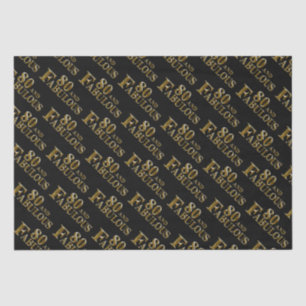 80th Birthday  Tissue Paper