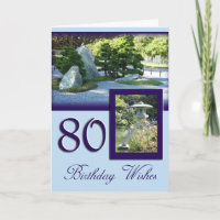 80th Birthday Wishes Birthday Card