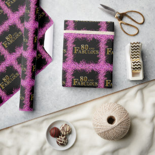 80th Birthday  Wrapping Paper