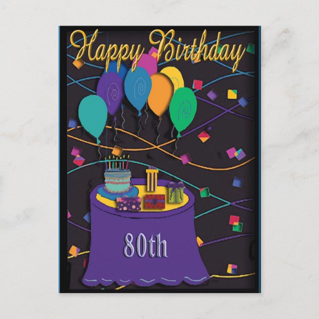 80th postcard (Front)