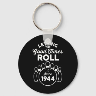 81 Year Old Bowler 81st Birthday Bowling Key Ring