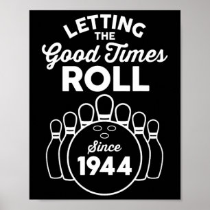 81 Year Old Bowler 81st Birthday Bowling  Poster