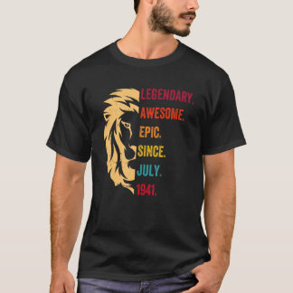 81 Years Old Legend Since July 1941 81st Birthday T-Shirt