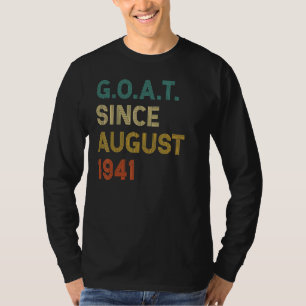 81st Birthday 81 Years Old Goat Since August 1941 T-Shirt