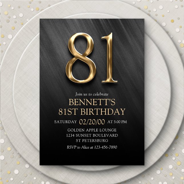 81st Birthday Invitation (Creator Uploaded)
