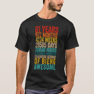 81st Birthday Old Metre 81 Year Old T-Shirt