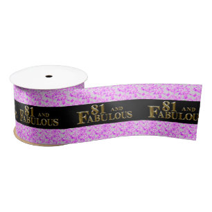 81st Birthday Satin Ribbon