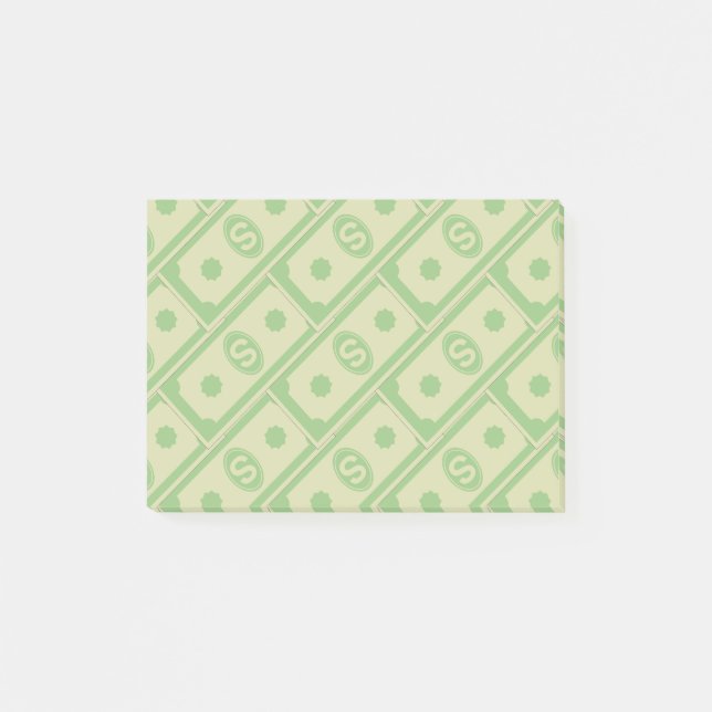 8262Dollars Pattern Post-it Notes (Front)