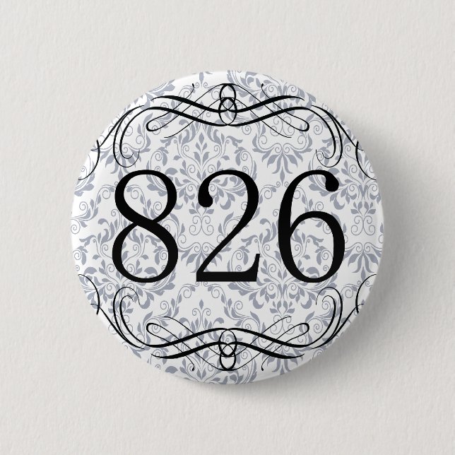 826 Area Code 6 Cm Round Badge (Front)