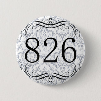 826 Area Code 6 Cm Round Badge