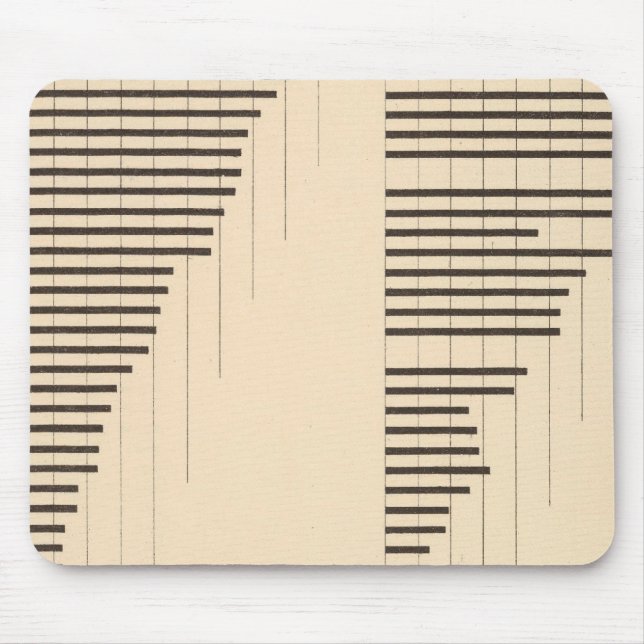 82 Proportion illiterates by state 1900, 1890 Mouse Pad (Front)