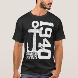82 Year Captain 1940 Sailor 82nd Birthday T-Shirt