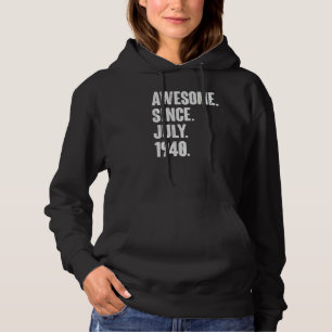 82 Year Old 82nd Birthday Awesome Since July 194 Hoodie
