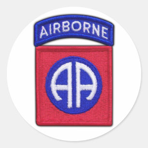 82nd ABN Airborne Div Vets LRRP Classic Round Sticker
