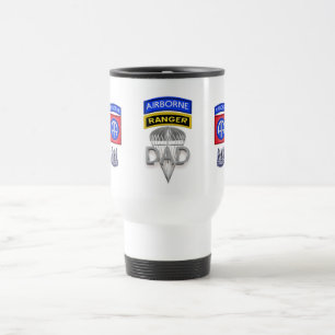 82nd Airborne Airborne Ranger Dad Travel Mug