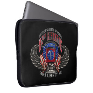 82nd Airborne Black 15" Laptop Sleeve
