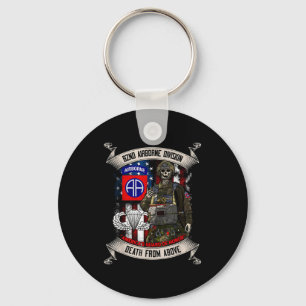 82nd Airborne Di Paratrooper Fort Bragg Jump Wings Key Ring
