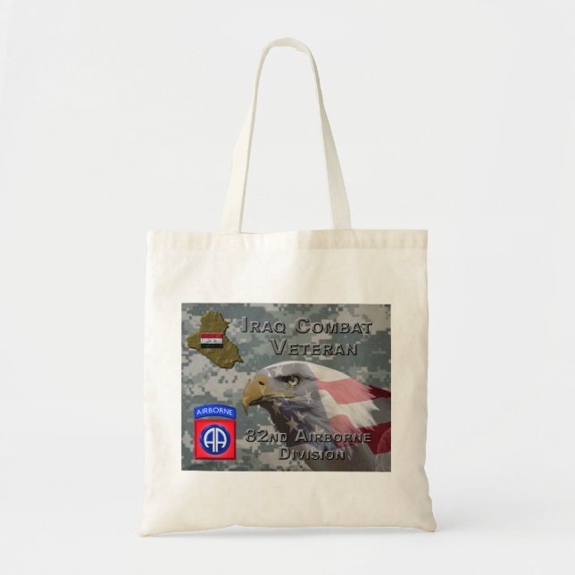 82nd Airborne Div Iraq Combat Veteran Tote Bag (Front)
